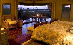 photo of Abu Camp luxury safari lodge Okavango Botswana