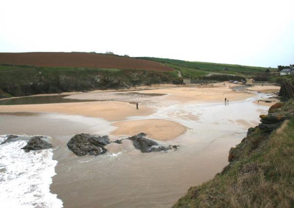 padstow beach guide - trevone image